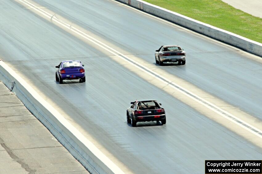 Plum Crazy Plymouth Neon, IFW Motorsport Pontiac Firebird and Lunatic Fringe Toyota Supra