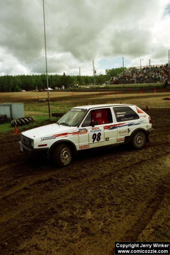 Bob Nielsen / Ed Wahl VW GTI on SS7 (Speedway Shenanigans).