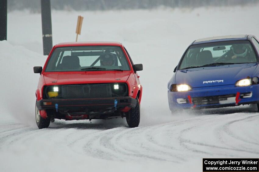 Mark Knepper's VW GTI and Mark Utecht's Honda Civic