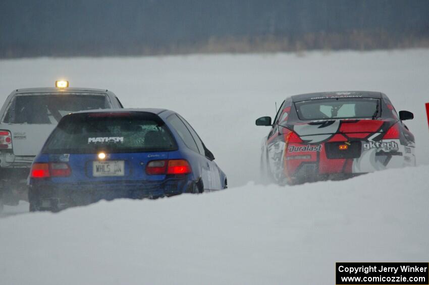 Mark Utecht's Honda Civic and Josh Robinson's Nissan 350Z