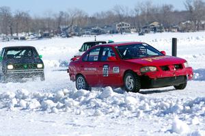 Pete Weber / Ian Forte Nissan Sentra Spec V, Matt Dryden's VW Rabbit and Brad Johnson's VW Rabbit