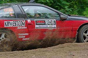 Tret West / Brandon Reinhardt Eagle Talon at a sharp left on SS3, Steamboat I.