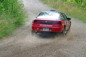 Tret West / Brandon Reinhardt Eagle Talon at a sharp left on SS3, Steamboat I.