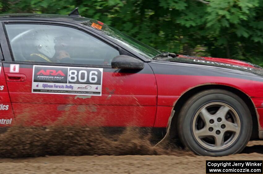 Tret West / Brandon Reinhardt Eagle Talon at a sharp left on SS3, Steamboat I.