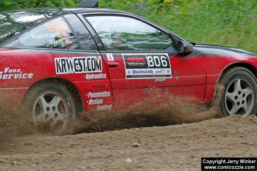 Tret West / Brandon Reinhardt Eagle Talon at a sharp left on SS3, Steamboat I.