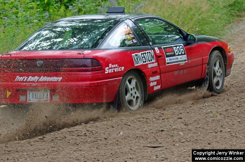 Tret West / Brandon Reinhardt Eagle Talon at a sharp left on SS3, Steamboat I.