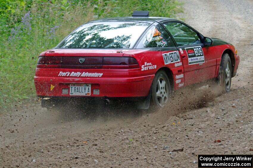 Tret West / Brandon Reinhardt Eagle Talon at a sharp left on SS3, Steamboat I.