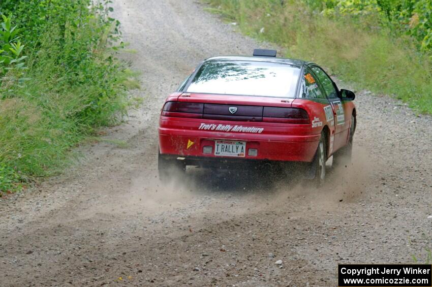 Tret West / Brandon Reinhardt Eagle Talon at a sharp left on SS3, Steamboat I.