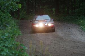 Tret West / Brandon Reinhardt Eagle Talon at a sharp left on SS6, Steamboat II.