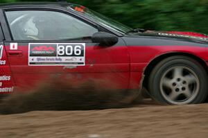 Tret West / Brandon Reinhardt Eagle Talon at a sharp left on SS6, Steamboat II.