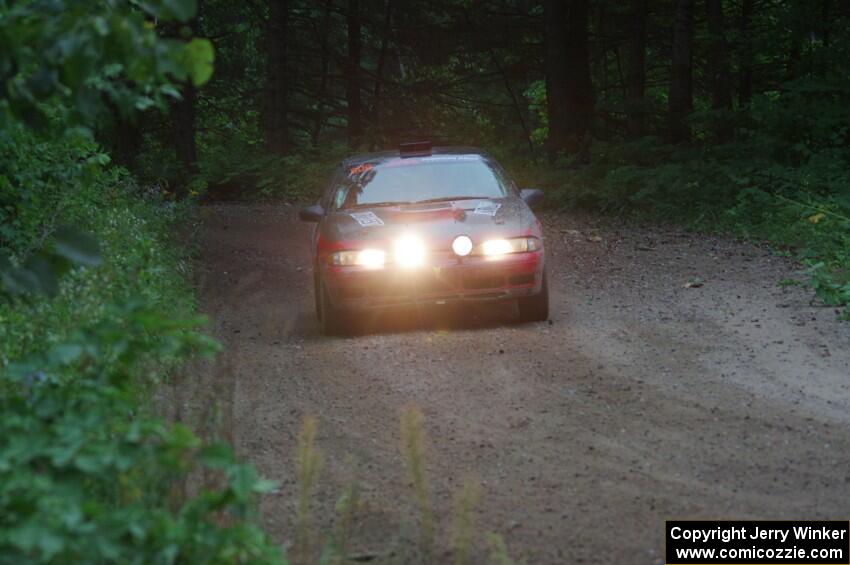 Tret West / Brandon Reinhardt Eagle Talon at a sharp left on SS6, Steamboat II.