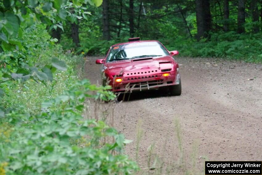 Al Dantes, Jr. / Brandon Snyder Mazda RX-7 Turbo at a sharp left on SS6, Steamboat II.