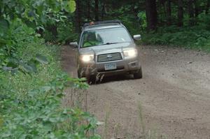 Safety Sweep at a sharp left on SS6, Steamboat II.