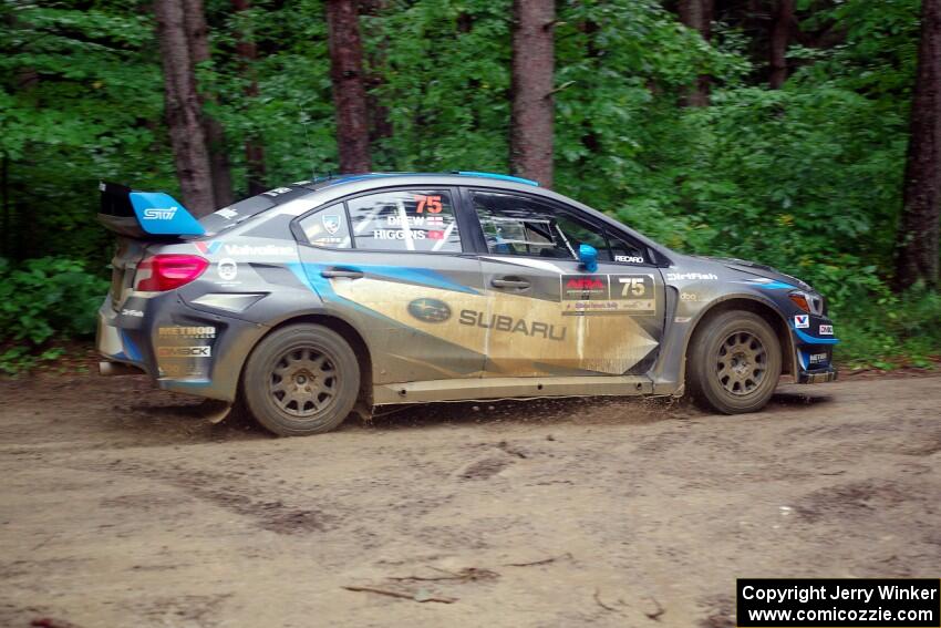 David Higgins / Craig Drew Subaru WRX STi transits the canceled SS7, Heart Lake.