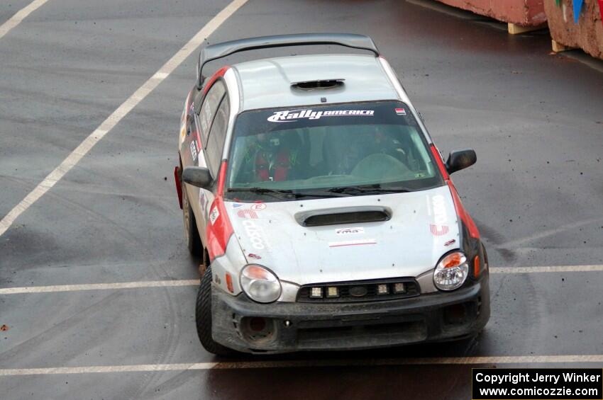 Adam Short / Danny Norkus Subaru WRX on SS15 (Lakeshore Drive).