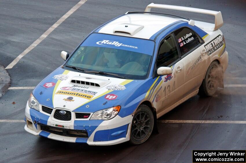 Steve LaRoza / Alison LaRoza Subaru WRX STi on SS15 (Lakeshore Drive).