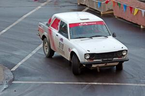 Jim Scray / Colin Vickman Datsun 510 on SS15 (Lakeshore Drive).