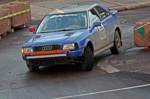 Paul Johansen / Susi Little Audi 90 Coupe Quattro on SS15 (Lakeshore Drive).