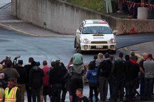 Ivo Draganov / Vladimir Yanev Subaru WRX Wagon on SS15 (Lakeshore Drive).