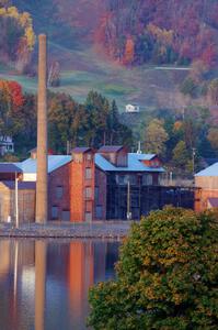 Old mining buildings in Hancock, Michigan.