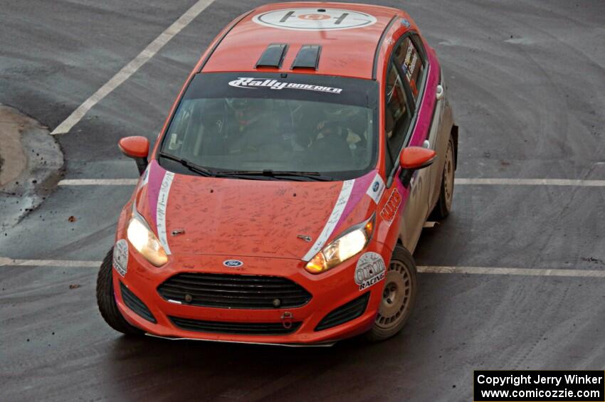 Keanna Erickson-Chang / Alex Gelsomino Ford Fiesta on SS15 (Lakeshore Drive).