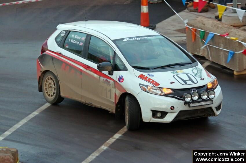 Daniel McCarron / Matthew Blake Honda Fit on SS15 (Lakeshore Drive).