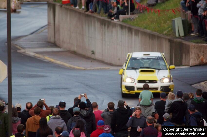 Mark Williams / Angela Cosner Subaru WRX STi on SS15 (Lakeshore Drive).