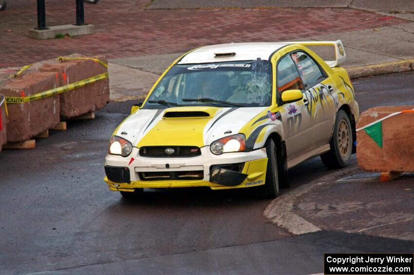 Mark Williams / Angela Cosner Subaru WRX STi on SS15 (Lakeshore Drive).