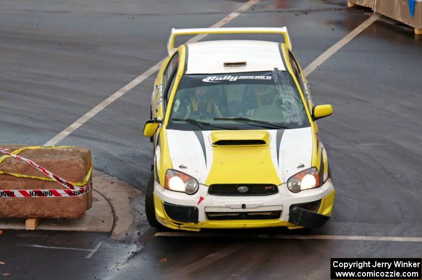 Mark Williams / Angela Cosner Subaru WRX STi on SS15 (Lakeshore Drive).