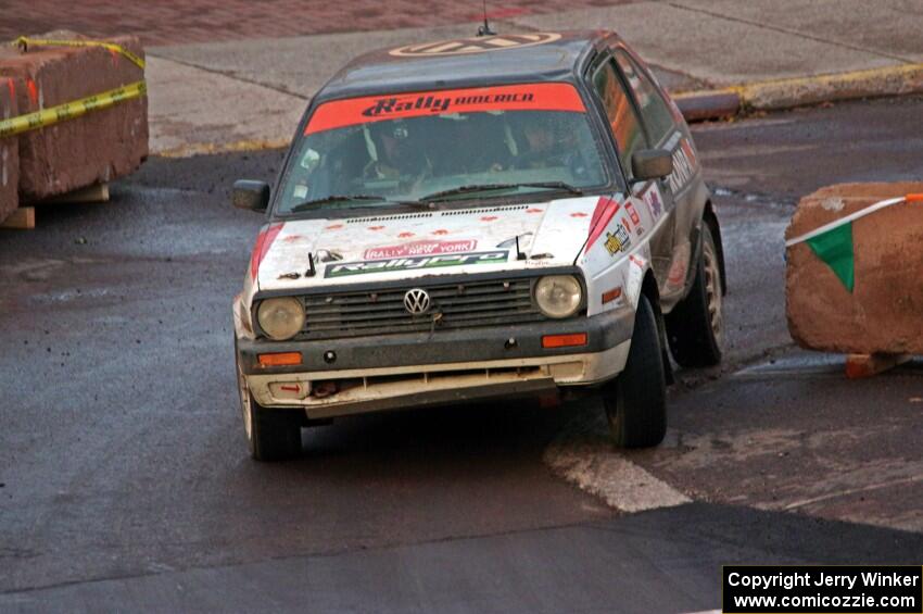 William Marenich / Dexter Clark VW GTI on SS15 (Lakeshore Drive).