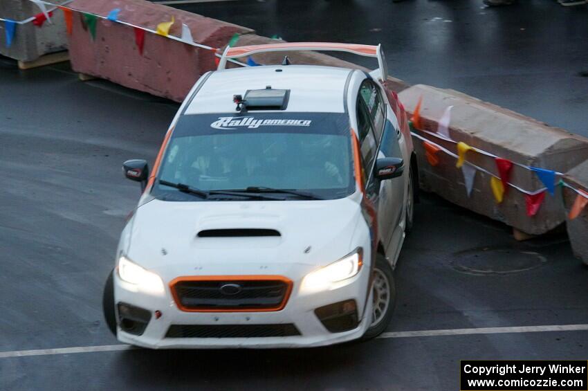 Tim Rooney / Ole Holter Subaru WRX STi on SS15 (Lakeshore Drive).