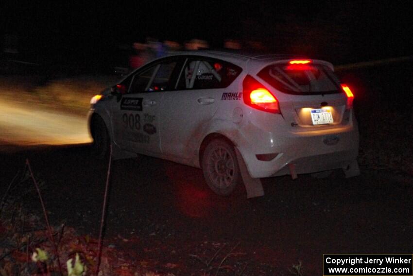 Justin Kollien / Daniel Garant Ford Fiesta R1 comes through the spectator point on SS4 (Far Point I).