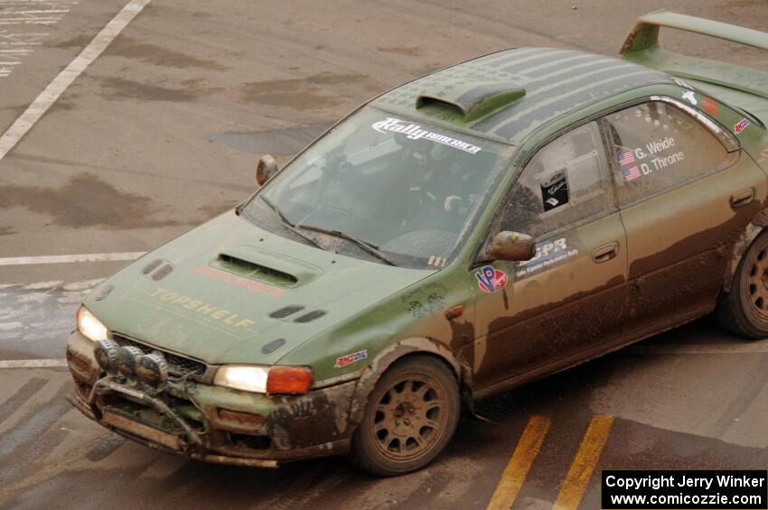 Geoff Weide / Derric Throne Subaru Impreza on SS15 (Lakeshore Drive).