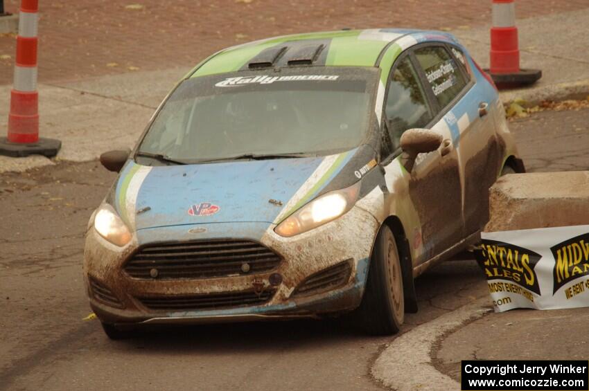 Keanna Erickson-Chang / Alex Gelsomino Ford Fiesta R1+ on SS15 (Lakeshore Drive).