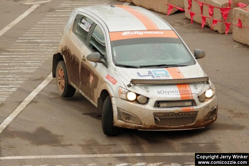 Doug Gekiere / Matt Hoffman Chevy Sonic on SS15 (Lakeshore Drive).