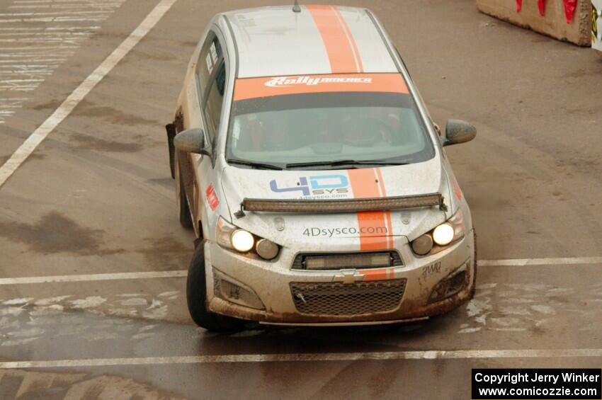 Doug Gekiere / Matt Hoffman Chevy Sonic on SS15 (Lakeshore Drive).