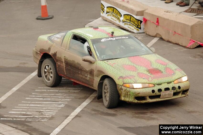 Eric Carlson / Camille Carlson Mitsubishi Eclipse on SS15 (Lakeshore Drive).