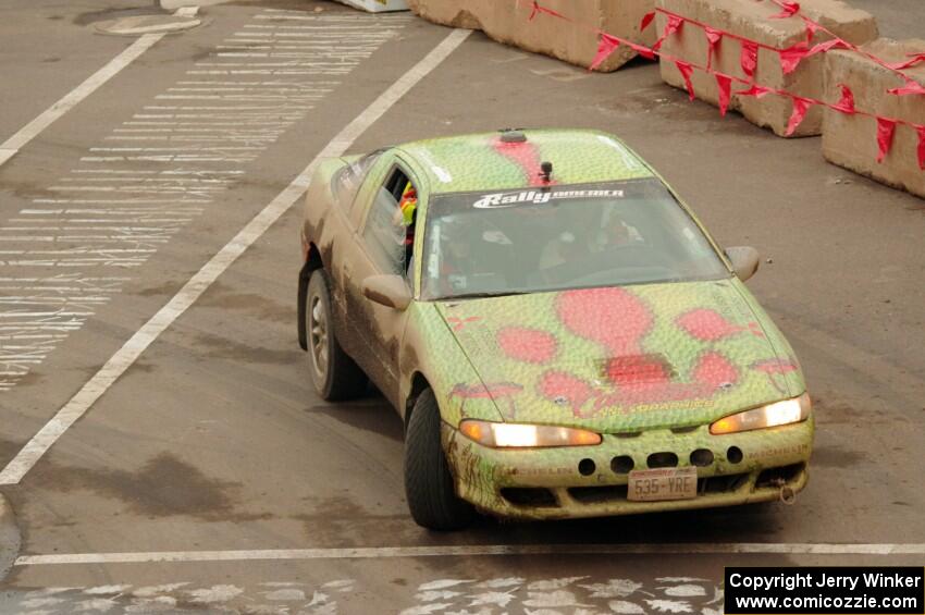 Eric Carlson / Camille Carlson Mitsubishi Eclipse on SS15 (Lakeshore Drive).