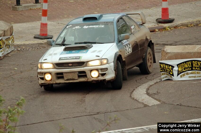 Tyler Matalas / Paul Brauner Subaru Impreza on SS15 (Lakeshore Drive).