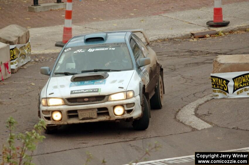 Tyler Matalas / Paul Brauner Subaru Impreza on SS15 (Lakeshore Drive).