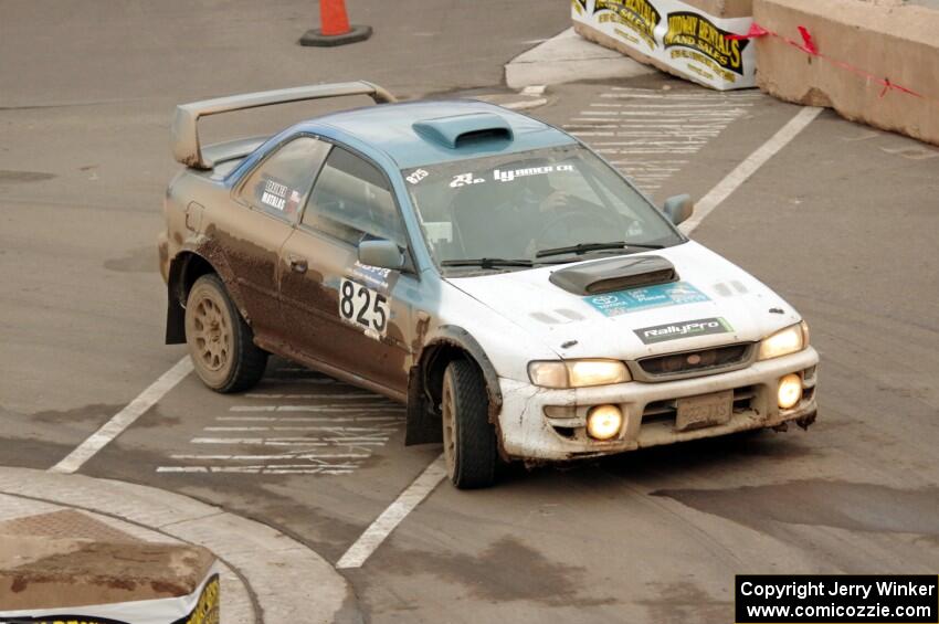 Tyler Matalas / Paul Brauner Subaru Impreza on SS15 (Lakeshore Drive).