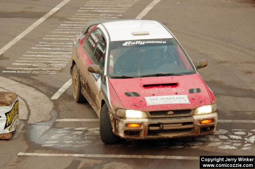 Brad Hayosh / Nick Nouhan Subaru Impreza on SS15 (Lakeshore Drive).