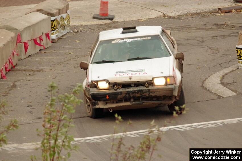 Jay Anderson / Soizic Guillot Toyota Celica GTS on SS15 (Lakeshore Drive).