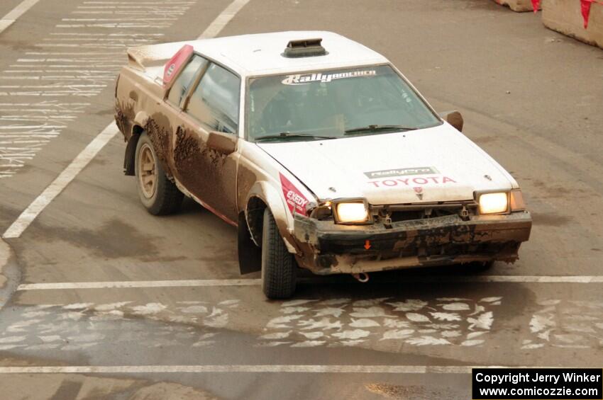 Jay Anderson / Soizic Guillot Toyota Celica GTS on SS15 (Lakeshore Drive).