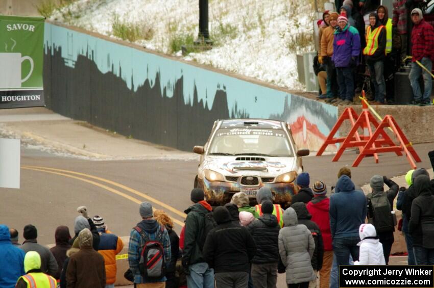 Caner Yildiz / Bryce Proseus Subaru Impreza on SS15 (Lakeshore Drive).