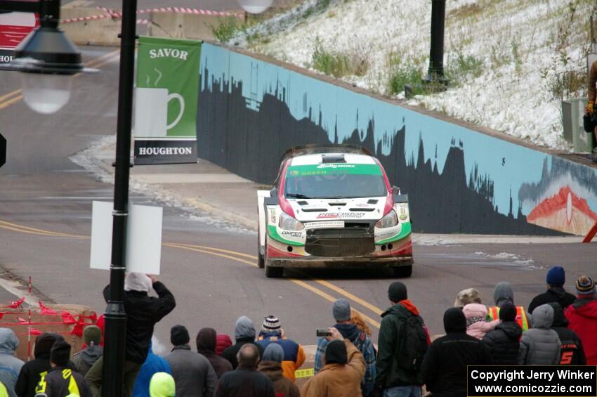 Arkadiusz Gruszka / Lukasz Wronski Mitsubishi Mirage RS on SS15 (Lakeshore Drive).