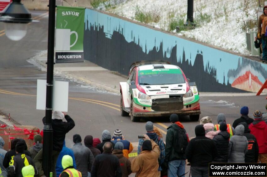 Arkadiusz Gruszka / Lukasz Wronski Mitsubishi Mirage RS on SS15 (Lakeshore Drive).