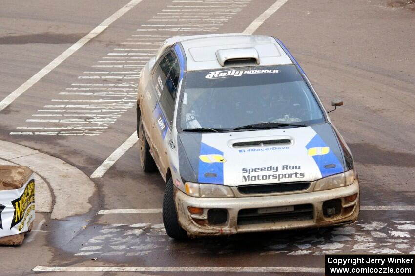 Dave Brown / Mike Brown Subaru Impreza 2.5RS on SS15 (Lakeshore Drive).