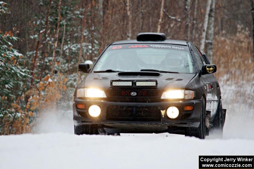 Jacob Kohler / Zach Houliston Subaru Impreza on SS1.