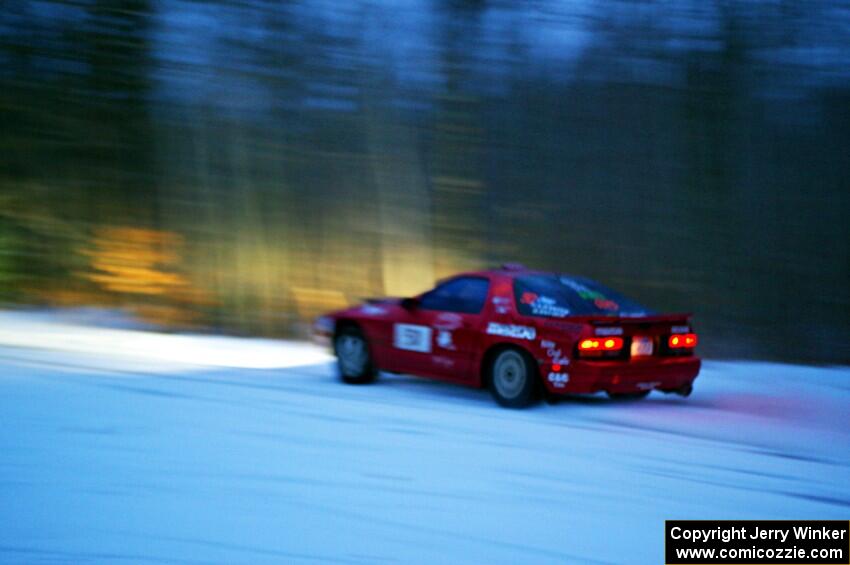 Al Dantes, Jr. / Brandon Snyder Mazda RX-7 Turbo on SS3.